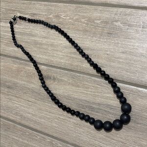White House / Black Market black beaded necklace